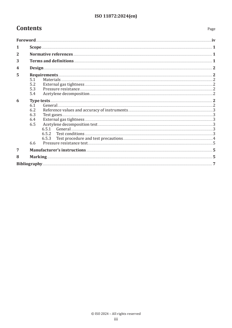 ISO 11872:2024 - Gas welding equipment — Decomposition blockers for high-pressure acetylene
Released:11/26/2024