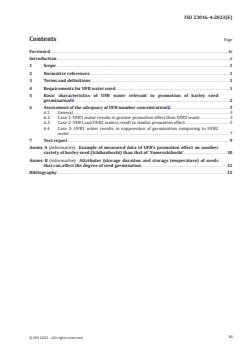 ISO 23016-4:2023 - Fine bubble technology — Agricultural applications — Part 4: Test method for evaluating the number concentration of ultrafine bubbles (UFB) achieving the promotion of barley seed germination
Released:20. 12. 2023 - Page 3 preview
