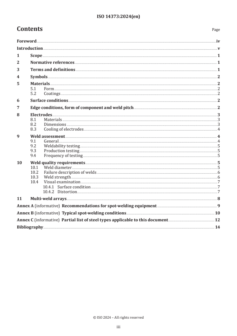ISO 14373:2024 ISO 14373:2024 - Resistance welding — Procedure for spot welding of uncoated and coated low-carbon steels
Released:22. 01. 2024