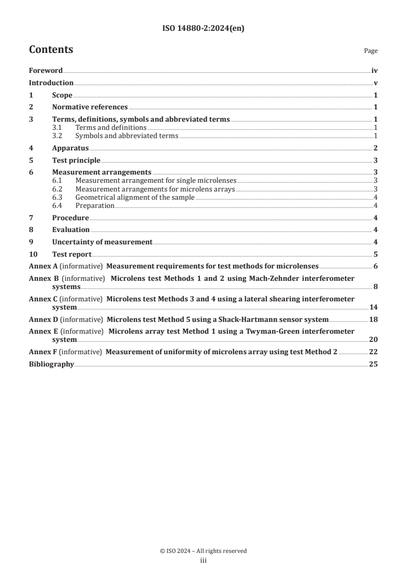 ISO 14880-2:2024 - Optics and photonics — Microlens arrays — Part 2: Test methods for wavefront aberrations
Released:11/13/2024