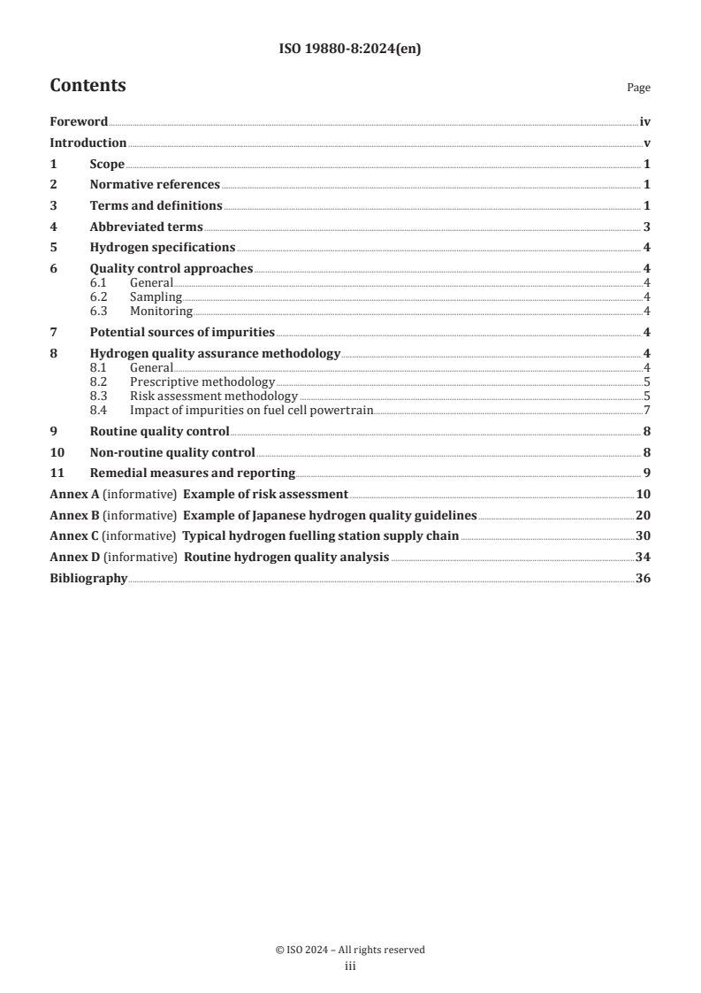 ISO 19880-8:2024 - Gaseous hydrogen — Fuelling stations — Part 8: Fuel quality control
Released:12/13/2024