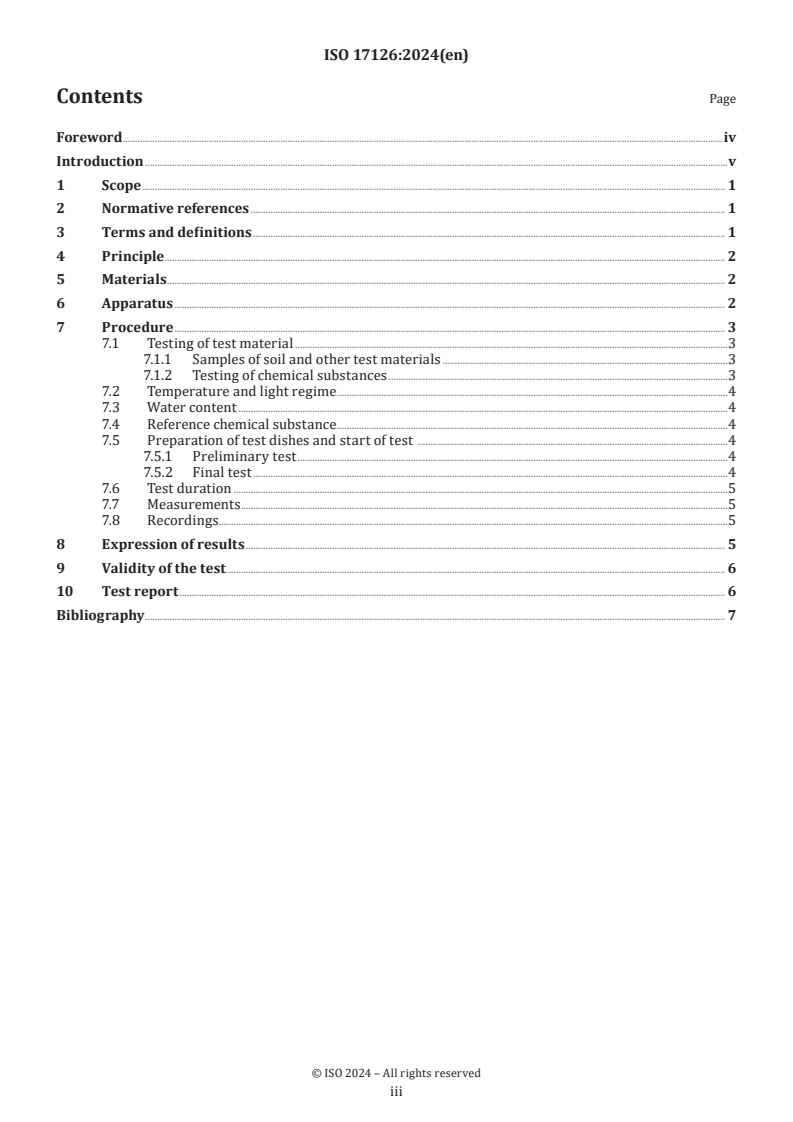 ISO 17126:2024 - Soil quality — Determination of the effects of pollutants on soil flora — Screening test for emergence of lettuce seedlings (Lactuca sativa L.)
Released:10/28/2024