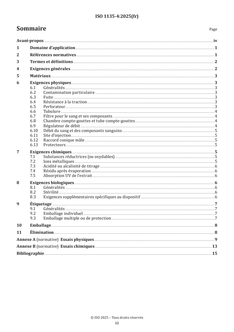 ISO 1135-4:2025 - Matériel de transfusion à usage médical — Partie 4: Transfuseurs non réutilisables, à alimentation par gravité
Released:9. 05. 2025