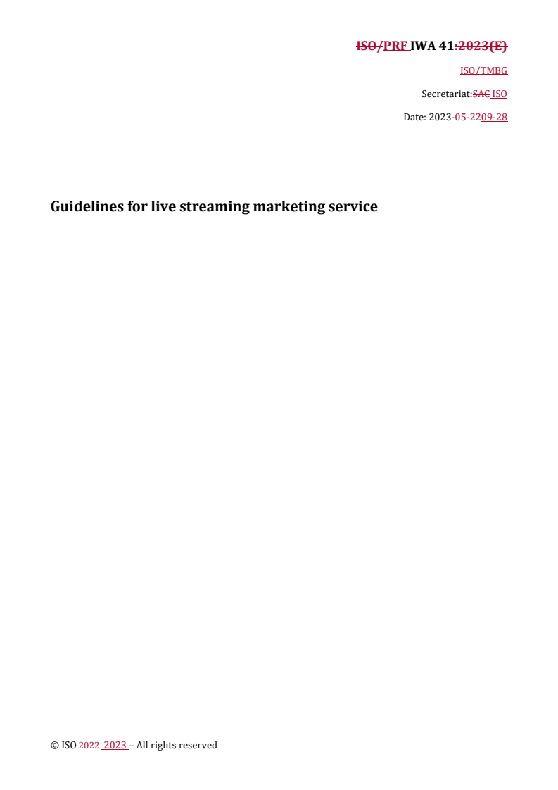 REDLINE PRF IWA 41 - Guidelines for live streaming marketing service
Released:28. 09. 2023