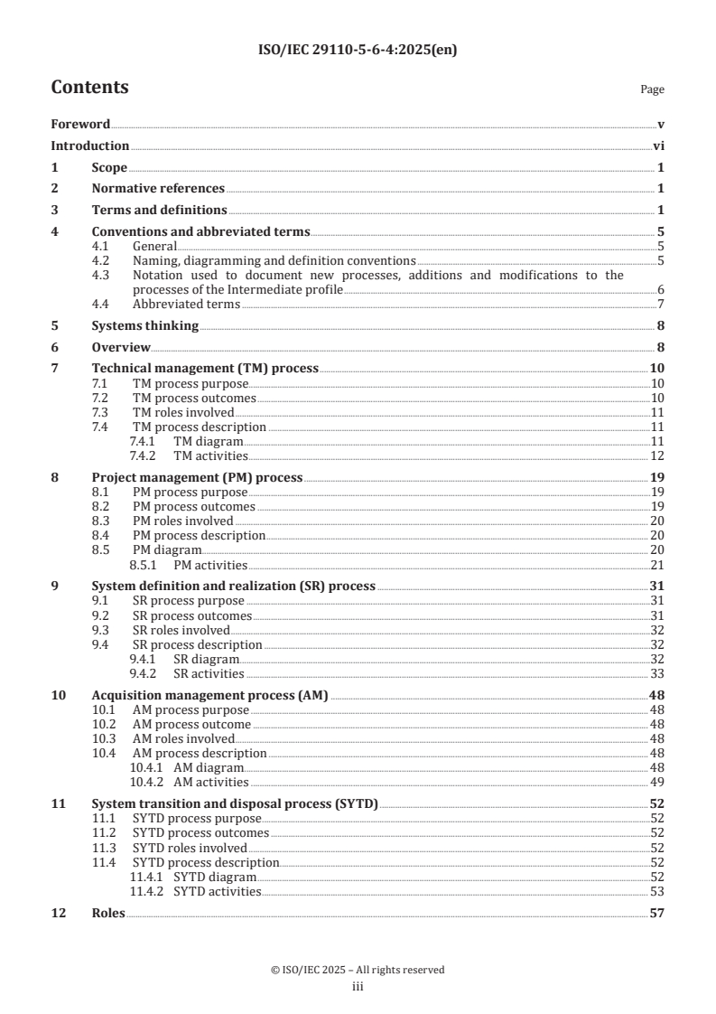 ISO/IEC 29110-5-6-4:2025 - Systems and software engineering — Life cycle profiles for very small entities (VSEs) — Part 5-6-4: Systems engineering guidelines for the generic Advanced profile
Released:5. 03. 2025