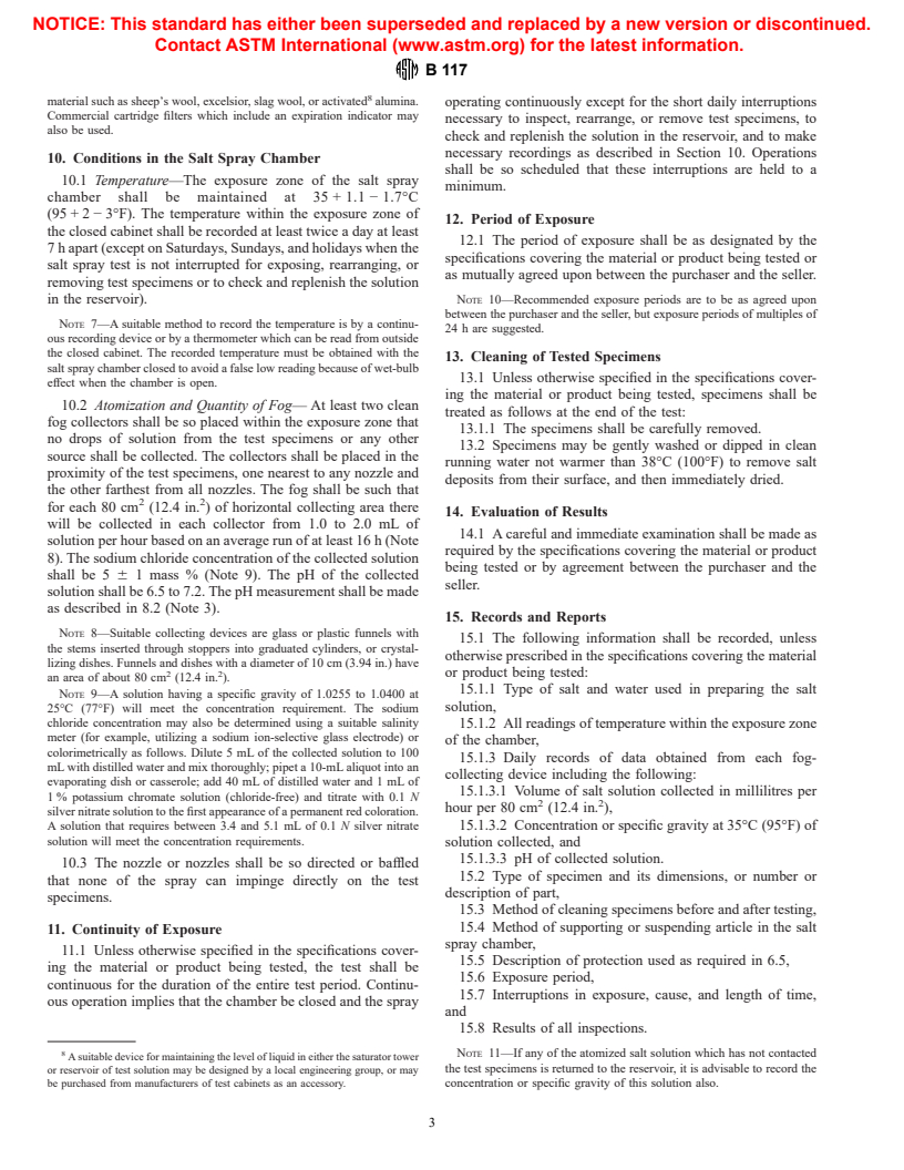 ASTM B117-97 - Standard Practice for Operating Salt Spray (Fog) Apparatus