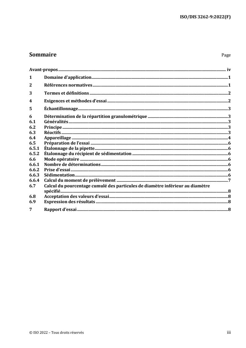 ISO/FDIS 3262-9 - Matières de charge — Spécifications et méthodes d’essai — Partie 9: Argile calcinée
Released:9/28/2022