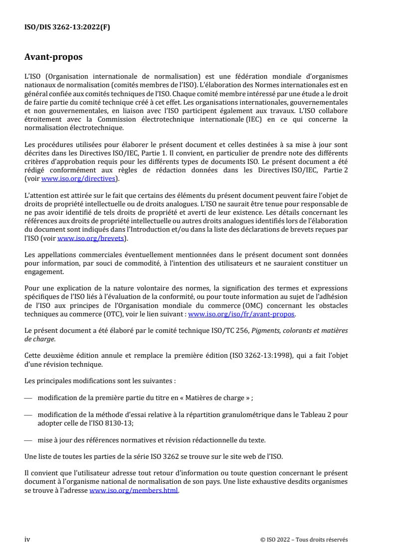 ISO 3262-13:2023 ISO/PRF 3262-13 - Matières de charge — Spécifications et méthodes d’essai — Partie 13: Quartz naturel (concassé)
Released:10/5/2022 - Page 4 preview