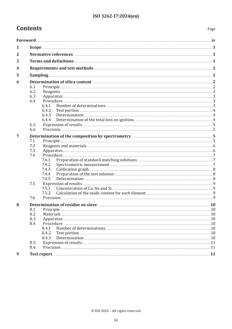 ISO 3262-17:2024 - Extenders — Specifications and methods of test — Part 17: Precipitated calcium silicate
Released:15. 01. 2024