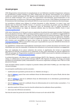 ISO 3262-17:2024 - Matières de charge — Spécifications et méthodes d’essai — Partie 17: Silicate de calcium précipité
Released:15. 01. 2024 - Page 4 preview