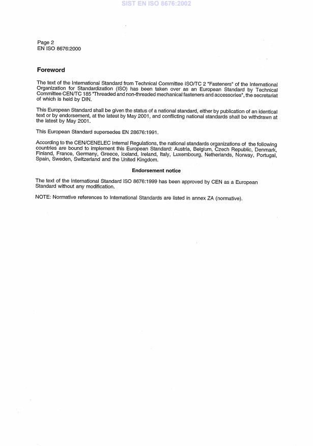 EN ISO 8676:2000 EN ISO 8676:2002 - Page 4 preview
