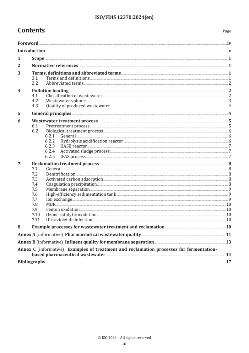 ISO/FDIS 12370 - Guidelines for treatment and reuse of fermentation-based pharmaceutical wastewater
Released:10. 09. 2024