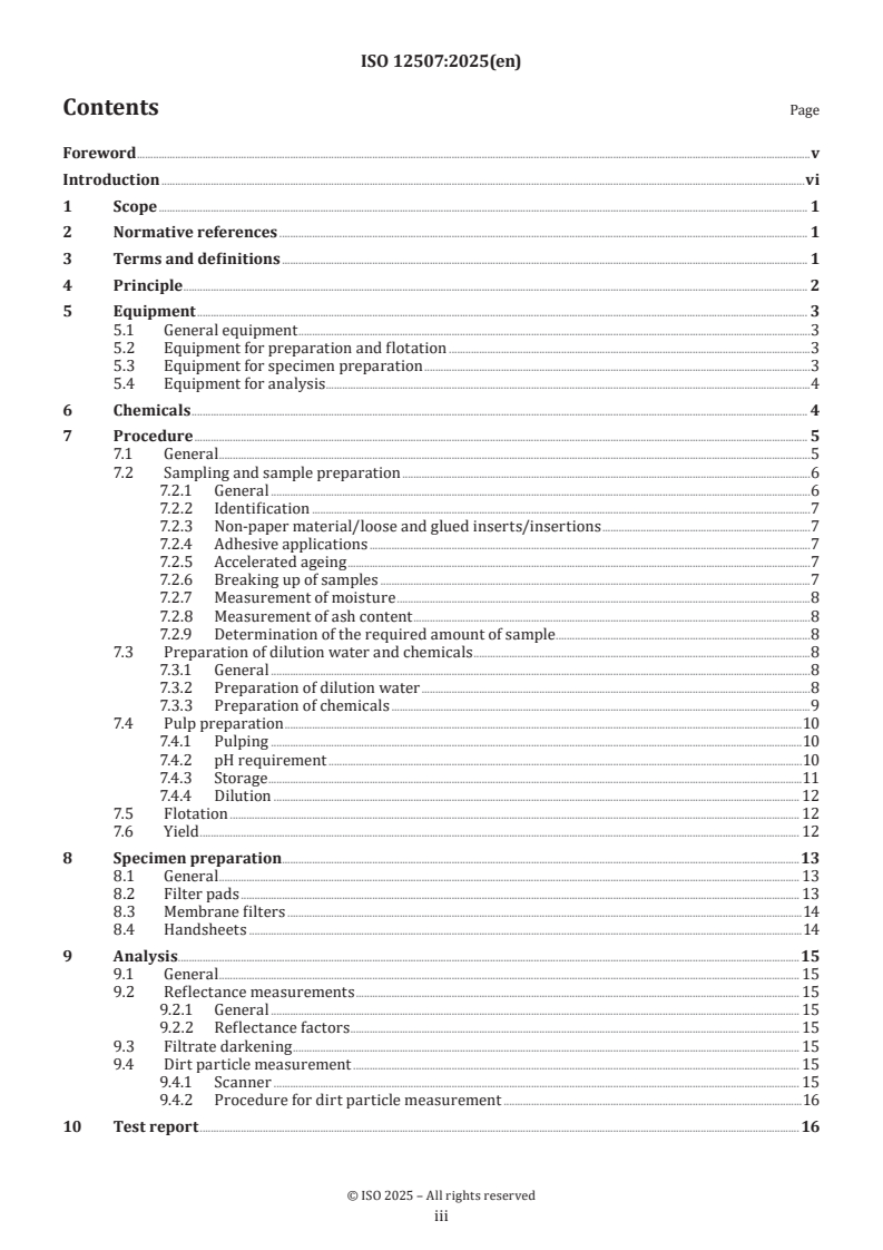 ISO 12507:2025 - Paper and pulp — Deinkability test for printed paper product mixtures containing woodfree printed paper
Released:19. 02. 2025