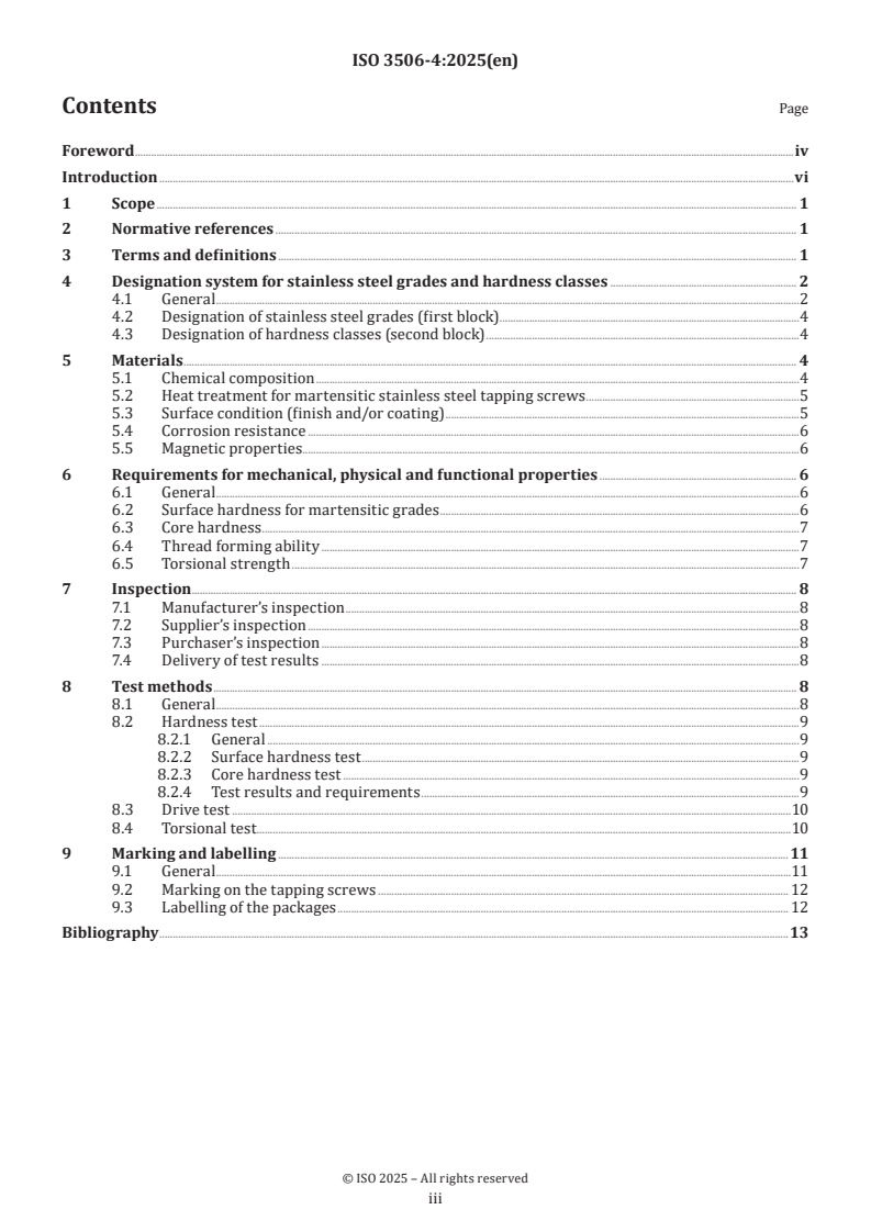 ISO 3506-4:2025 - Fasteners — Mechanical properties of corrosion-resistant stainless steel fasteners — Part 4: Tapping screws with specified grades and hardness classes
Released:10. 01. 2025