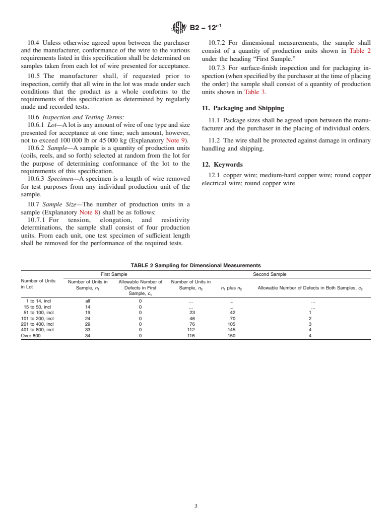 ASTM B2-12e1 - Standard Specification for  Medium-Hard-Drawn Copper Wire