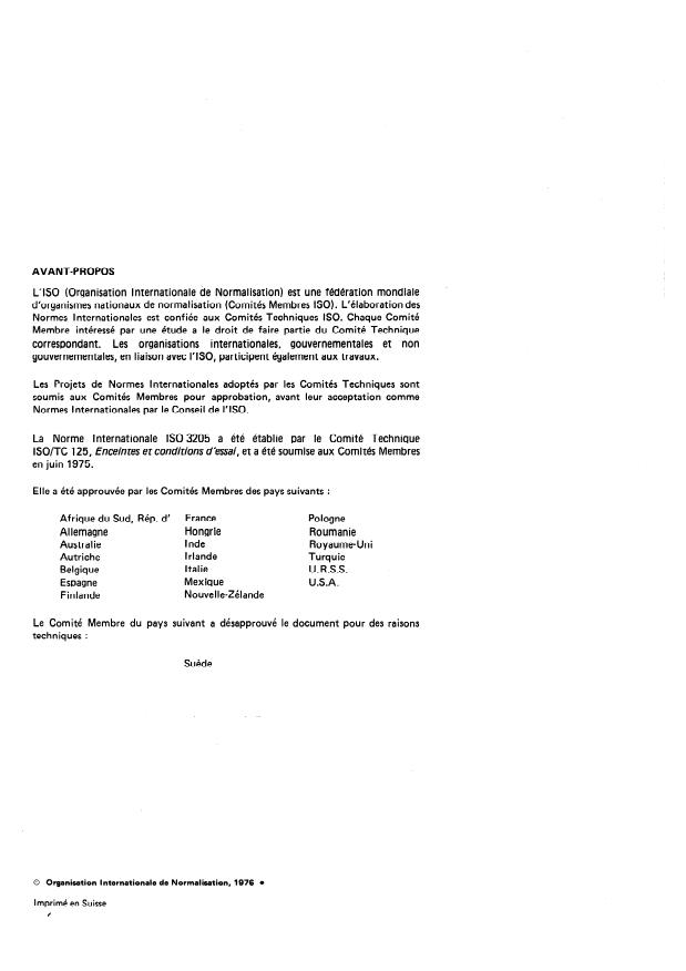 ISO 3205:1976 ISO 3205:1976 - Températures préférentielles d'essai - Page 2 preview