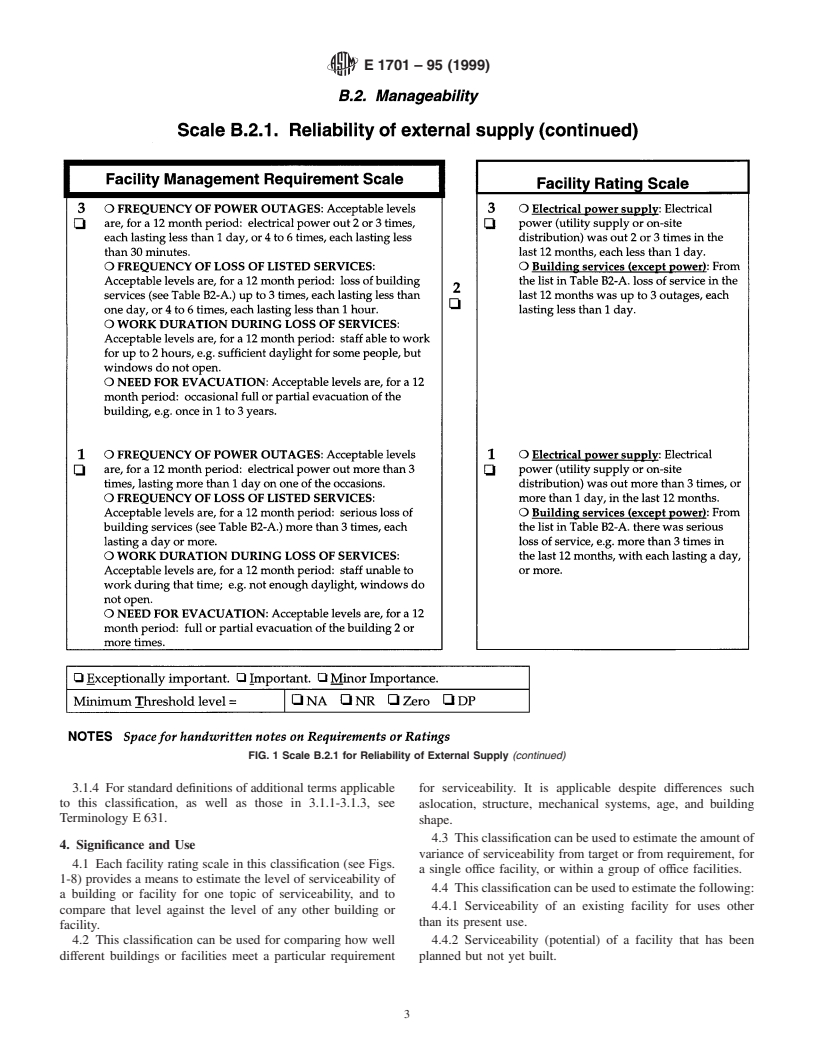 ASTM E1701-95(1999) - Standard Classification for Serviceability of an Office Facility for Manageability