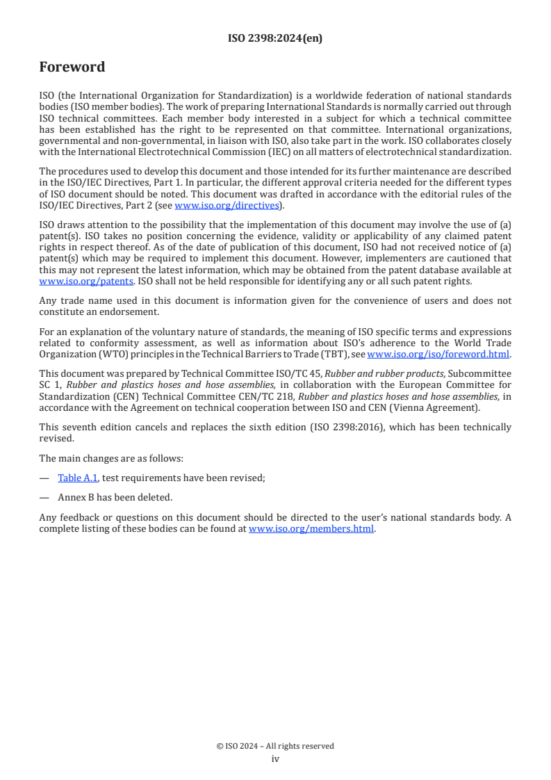 ISO 2398:2024 ISO 2398:2024 - Rubber hoses, textile-reinforced, for compressed air — Specification
Released:29. 04. 2024 - Page 4 preview
