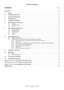 ISO 4641:2024 - Rubber hoses and hose assemblies for water suction and discharge — Specification
Released:19. 04. 2024 - Page 3 preview