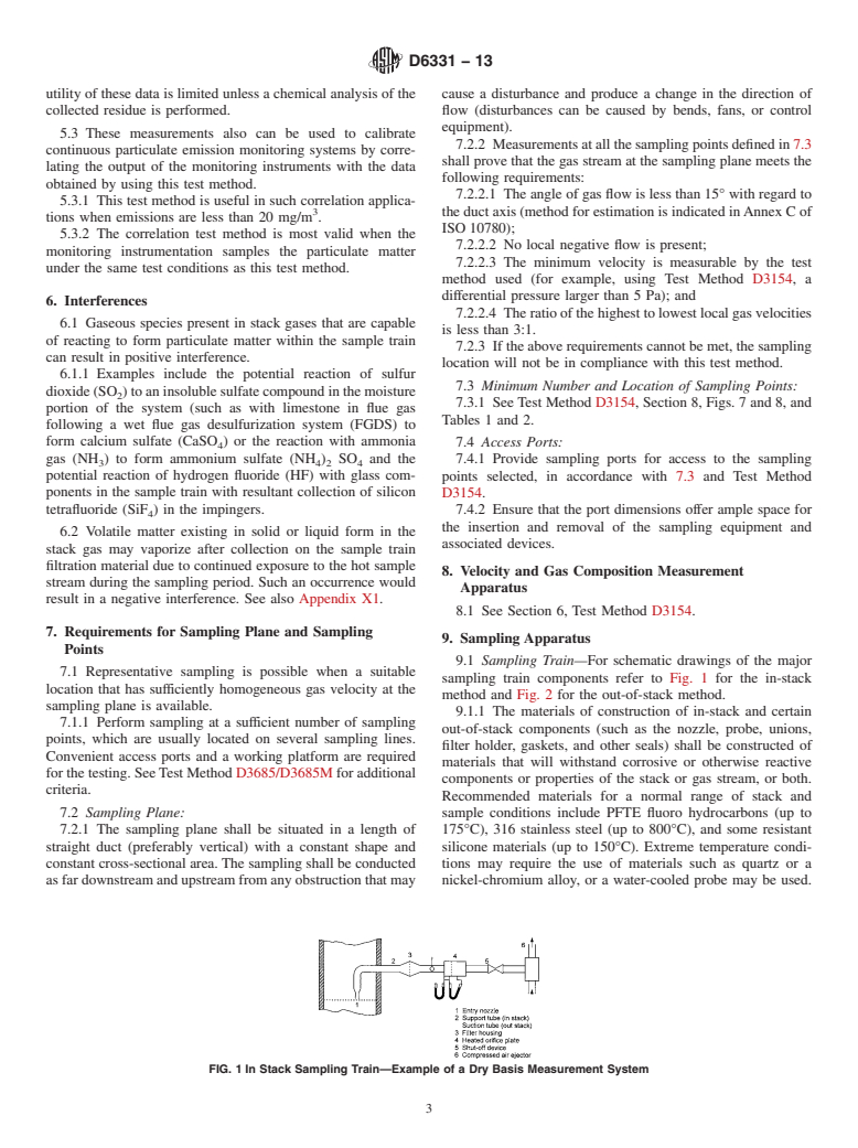 ASTM D6331-13 - Standard Test Method for  Determination of Mass Concentration of Particulate Matter from  Stationary Sources at Low Concentrations (Manual Gravimetric Method)