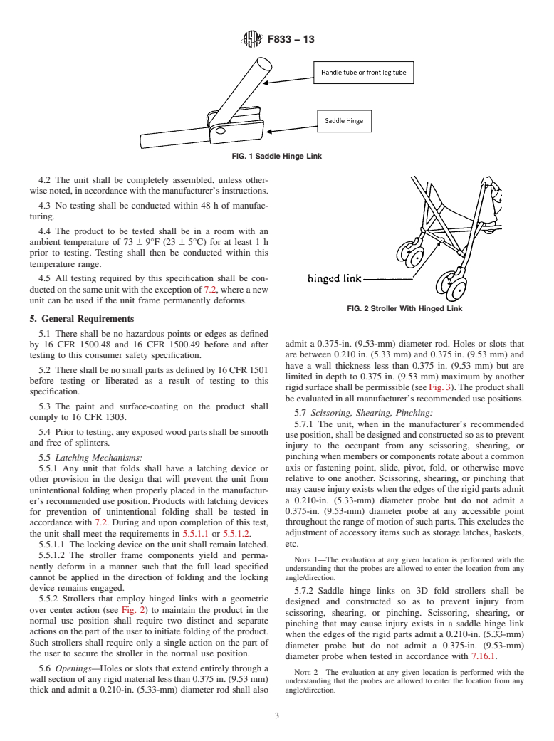 ASTM F833-13 - Standard Consumer Safety Performance Specification for  Carriages and Strollers