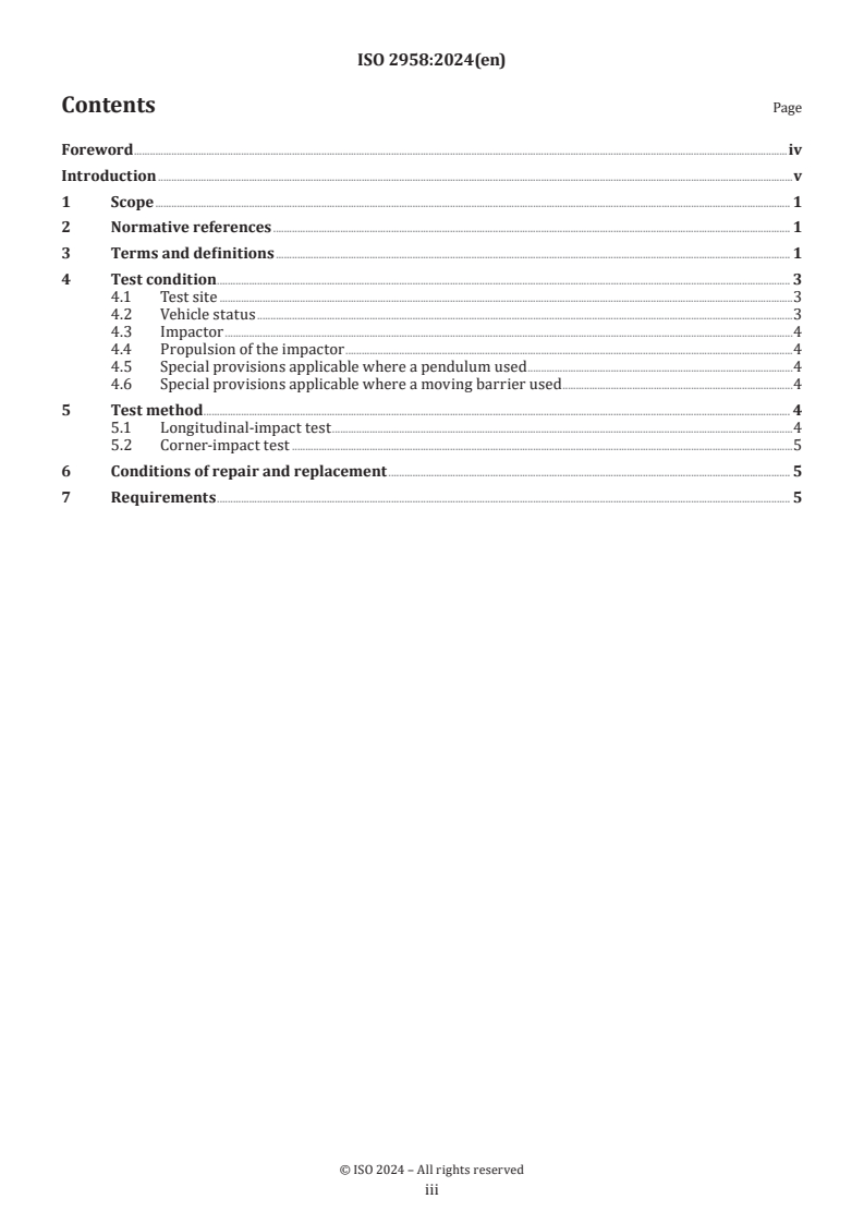 ISO 2958:2024 - Road vehicles — Exterior protection for passenger cars
Released:22. 07. 2024