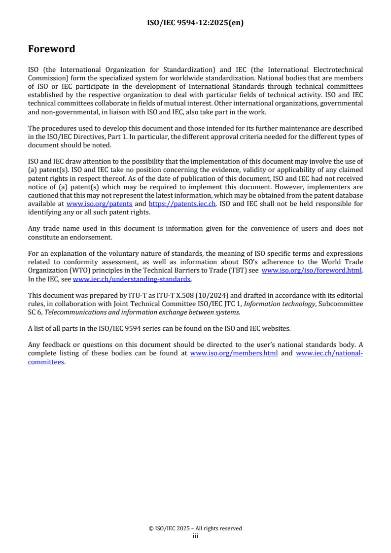 ISO/IEC 9594-12:2025 - Information technology — Open systems interconnection — Part 12: The Directory: Key management and public-key infrastructure establishment and maintenance
Released:16. 05. 2025