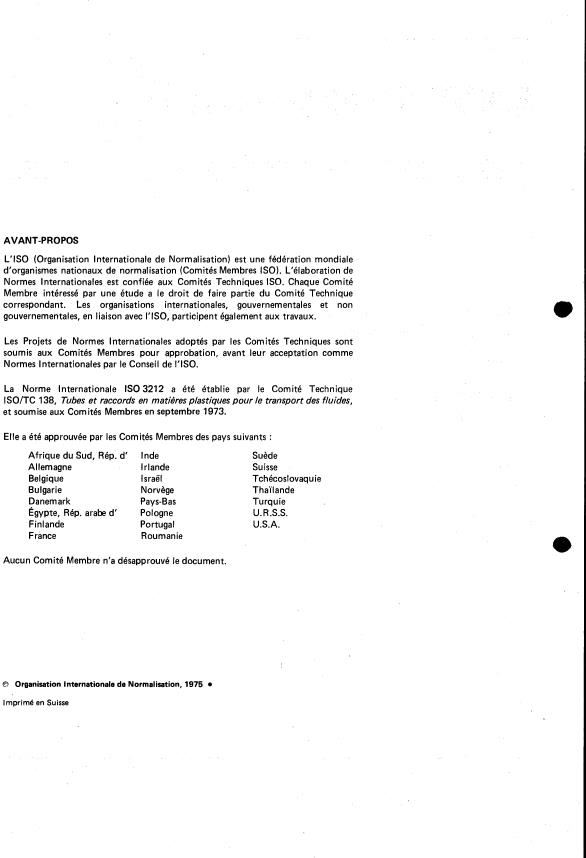 ISO 3212:1975 ISO 3212:1975 - Tubes en polypropylene -- Spécifications pour les essais de résistance a l'écartement - Page 2 preview