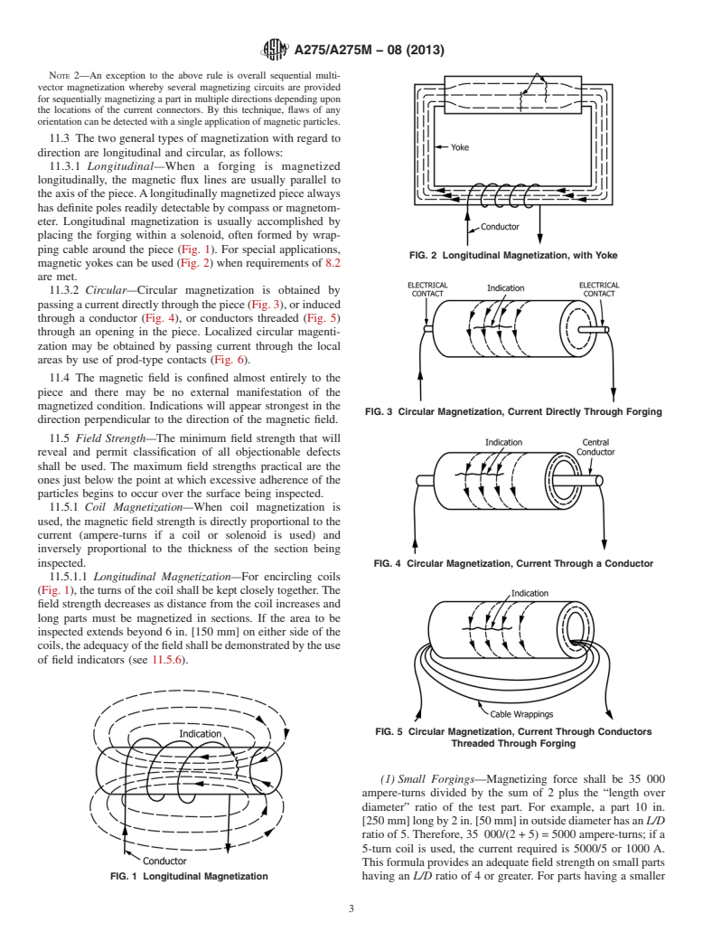 ASTM A275/A275M-08(2013) - Standard Practice for  Magnetic Particle Examination of Steel Forgings