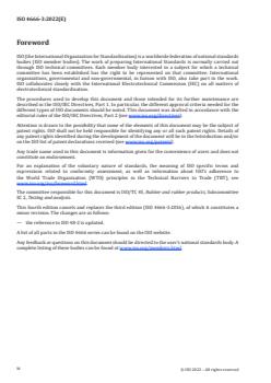 ISO 4666-3:2022 - Rubber, vulcanized — Determination of temperature rise and resistance to fatigue in flexometer testing — Part 3: Compression flexometer (constant-strain type)
Released:21. 12. 2022 - Page 4 preview