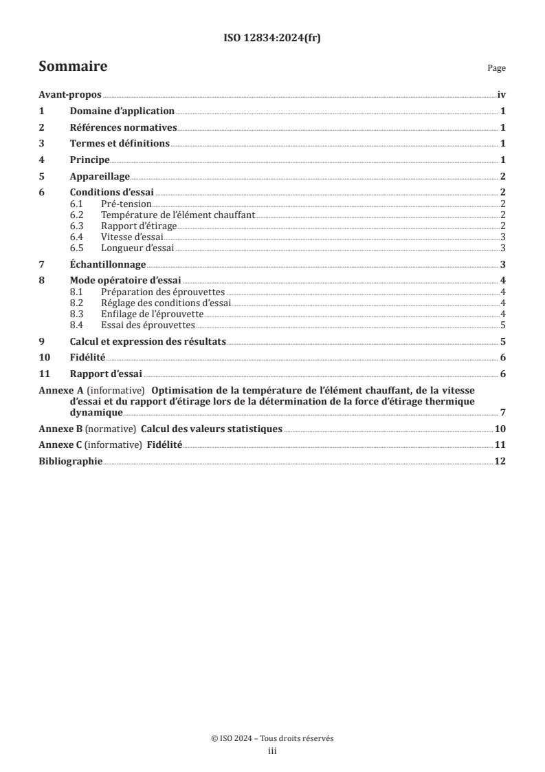 ISO 12834:2024 - Textiles — Fils de filaments synthétiques — Détermination de la force d’étirage thermique dynamique des fils partiellement orientés (POY)
Released:22. 08. 2024