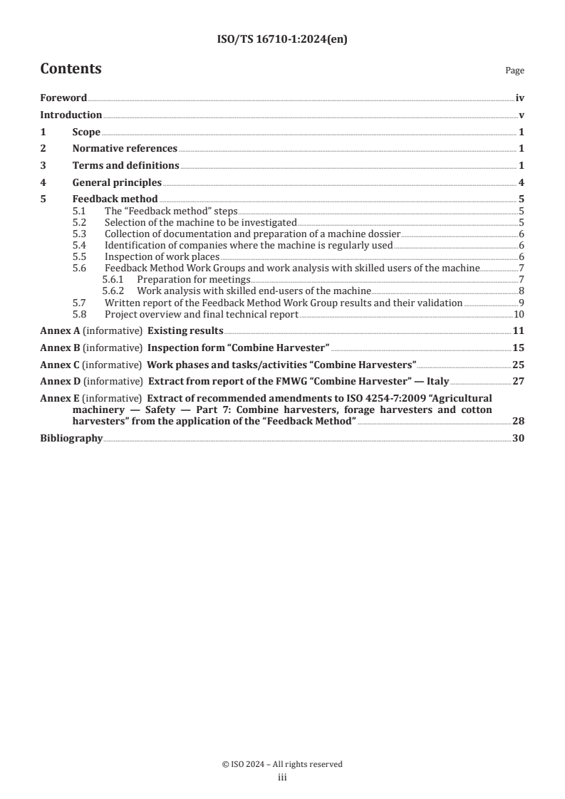 ISO/TS 16710-1:2024 - Ergonomics methods — Part 1: Feedback method — A method to understand how end users perform their work with machines
Released:30. 09. 2024