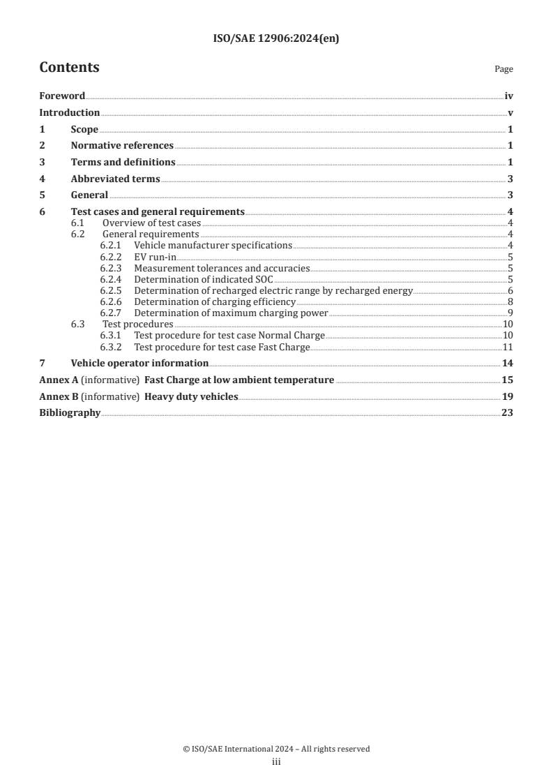 ISO/SAE 12906:2024 - Road vehicles — Test procedures for electric vehicles to determine charging performance
Released:12/13/2024