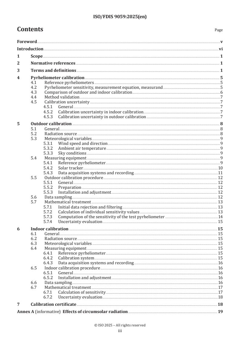 ISO/FDIS 9059 - Solar energy — Calibration of pyrheliometers by comparison to a reference pyrheliometer
Released:2. 05. 2025