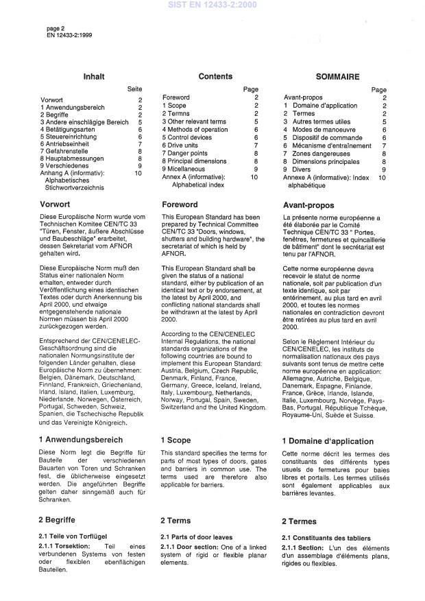 EN 12433-2:1999 EN 12433-2:2000 - Page 4 preview