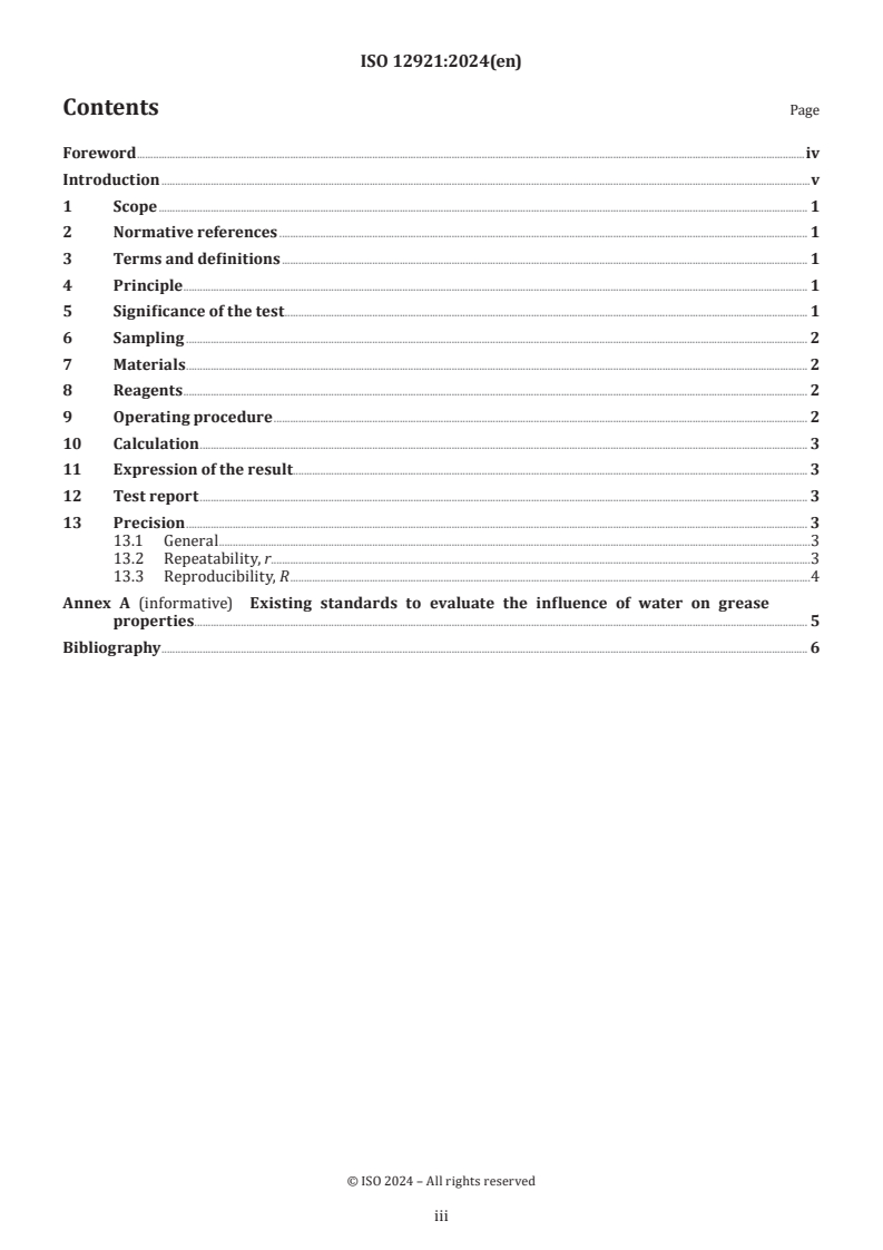 ISO 12921:2024 ISO 12921:2024 - Petroleum products and lubricants — Determination of the mechanical stability of greases in presence of water
Released:10. 01. 2024