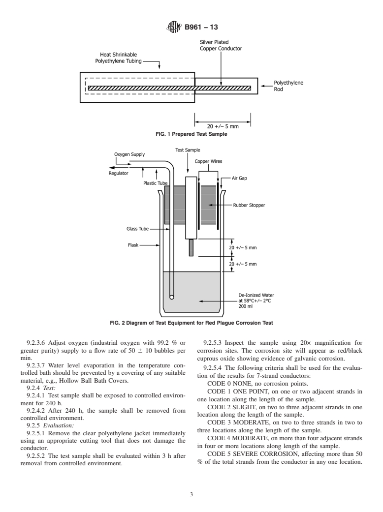 ASTM B961-13 - Standard Specification for Silver Coated Copper and Copper Alloy Stranded Conductors for  Electronic Space Application