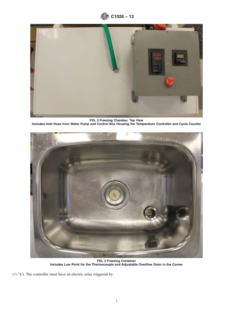 ASTM C1026-13 - Standard Test Method for  Measuring the Resistance of Ceramic and Glass Tile to Freeze-Thaw  Cycling