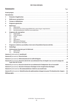 ISO 5362:2024 - Matériel d’anesthésie et de réanimation respiratoire — Ballons réservoirs d’anesthésie
Released:25. 07. 2024 - Page 3 preview