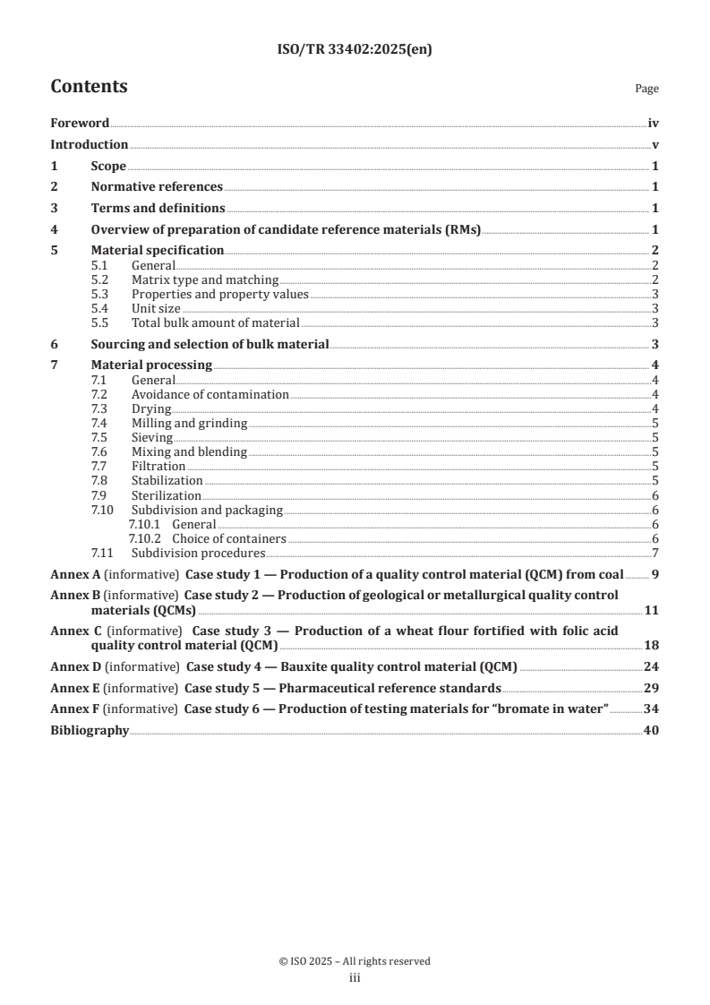 ISO/TR 33402:2025 - Good practice in reference material preparation
Released:10. 01. 2025