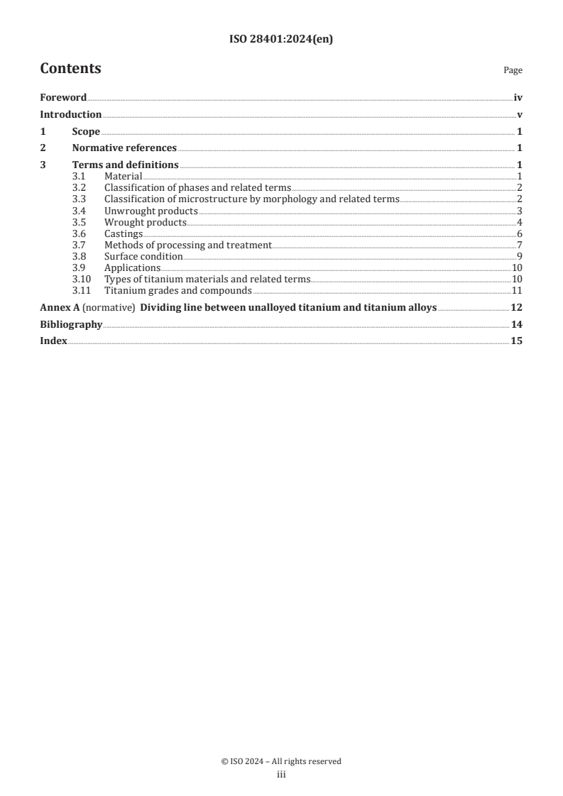 ISO 28401:2024 - Light metals and their alloys — Titanium and titanium alloys — Vocabulary
Released:12. 08. 2024