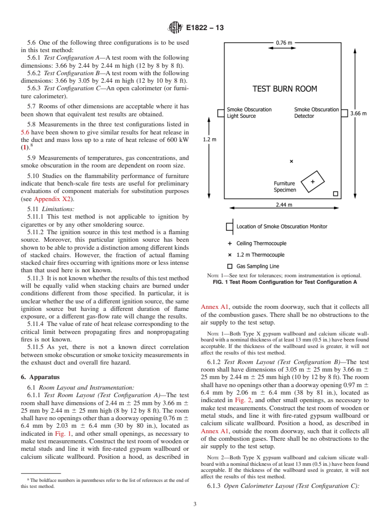 ASTM E1822-13 - Standard Test Method for  Fire Testing of Stacked Chairs