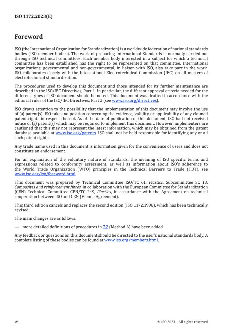 ISO 1172:2023 ISO 1172:2023 - Textile-glass-reinforced plastics — Prepregs, moulding compounds and laminates — Determination of the textile-glass and mineral-filler content using calcination methods
Released:31. 08. 2023 - Page 4 preview