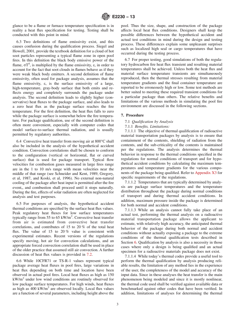 ASTM E2230-13 - Standard Practice for  Thermal Qualification of Type B Packages for Radioactive Material