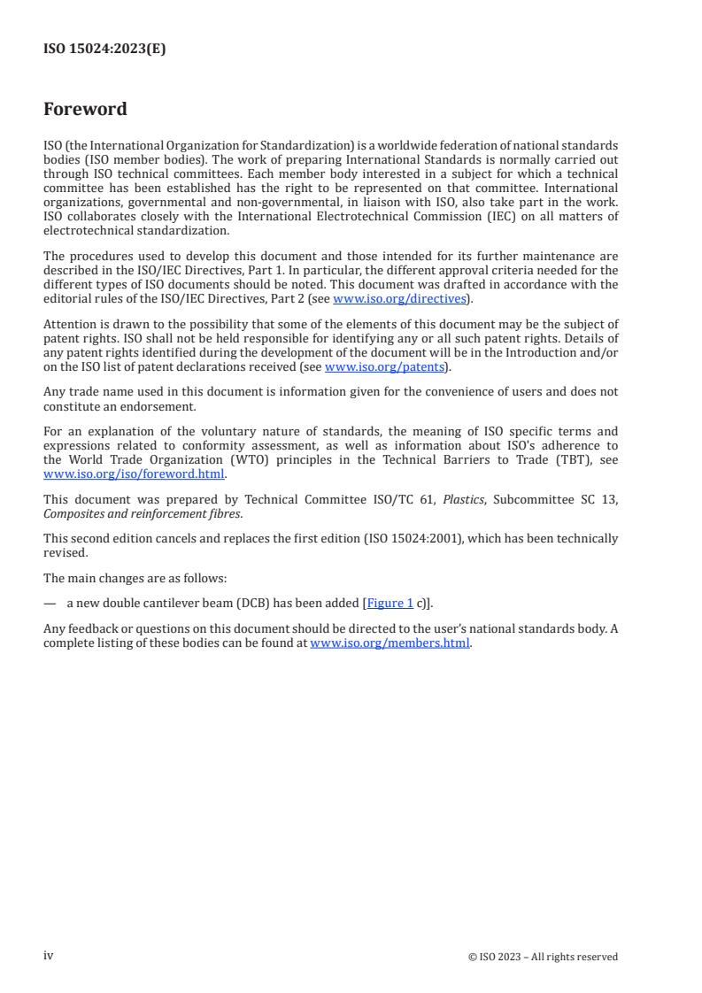 ISO 15024:2023 ISO 15024:2023 - Fibre-reinforced plastic composites — Determination of mode I interlaminar fracture toughness, GIC, for unidirectionally reinforced materials
Released:2/27/2023 - Page 4 preview
