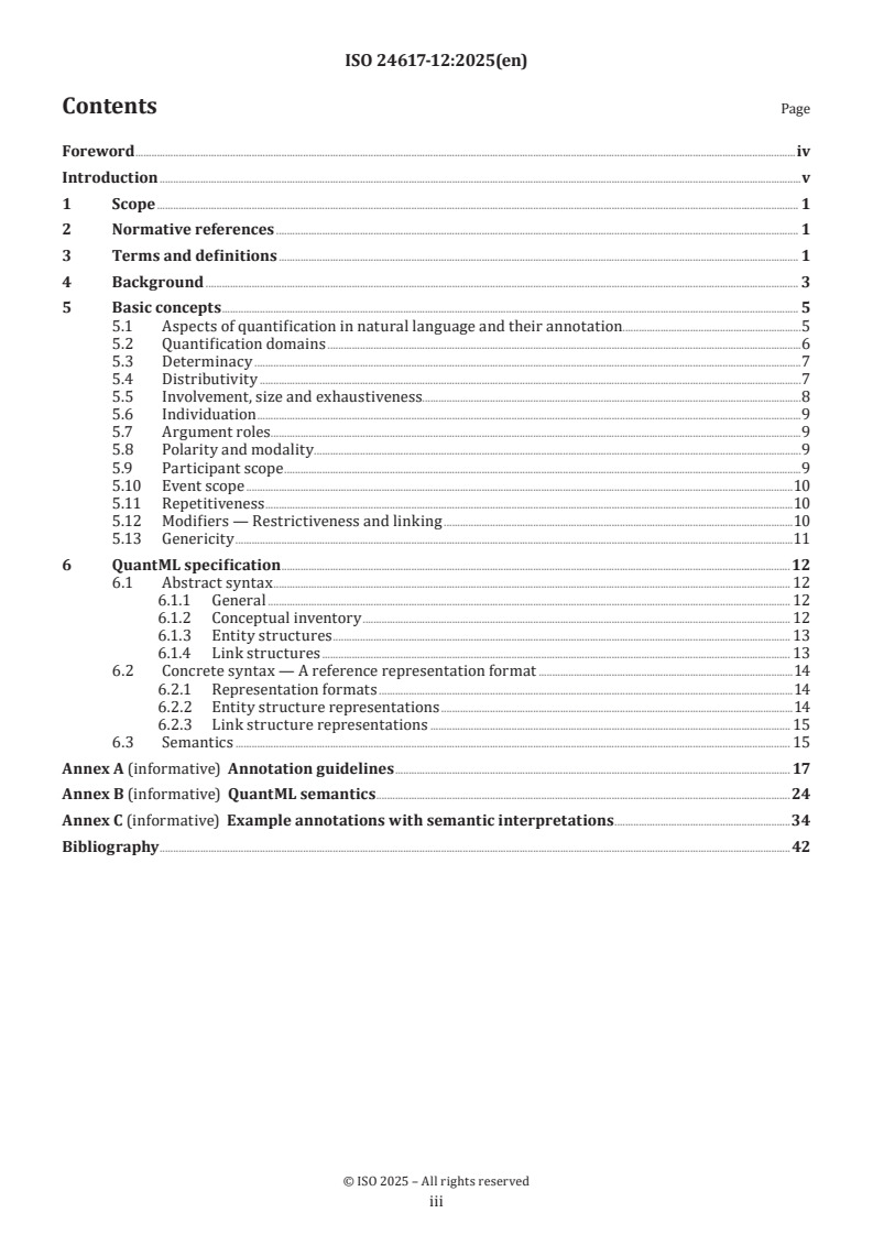 ISO 24617-12:2025 - Language resource management — Semantic annotation framework (SemAF) — Part 12: Quantification
Released:8. 01. 2025