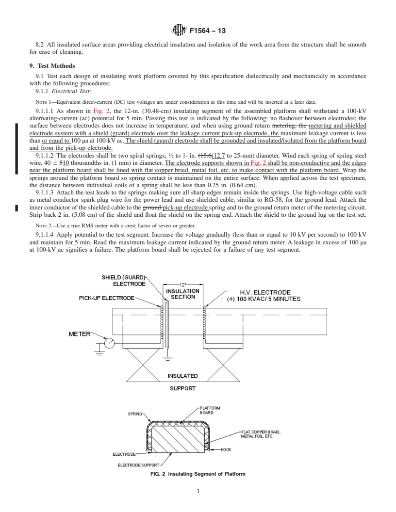 REDLINE ASTM F1564-13 - Standard Specification for  Structure-Mounted Insulating Work Platforms for Electrical  Workers