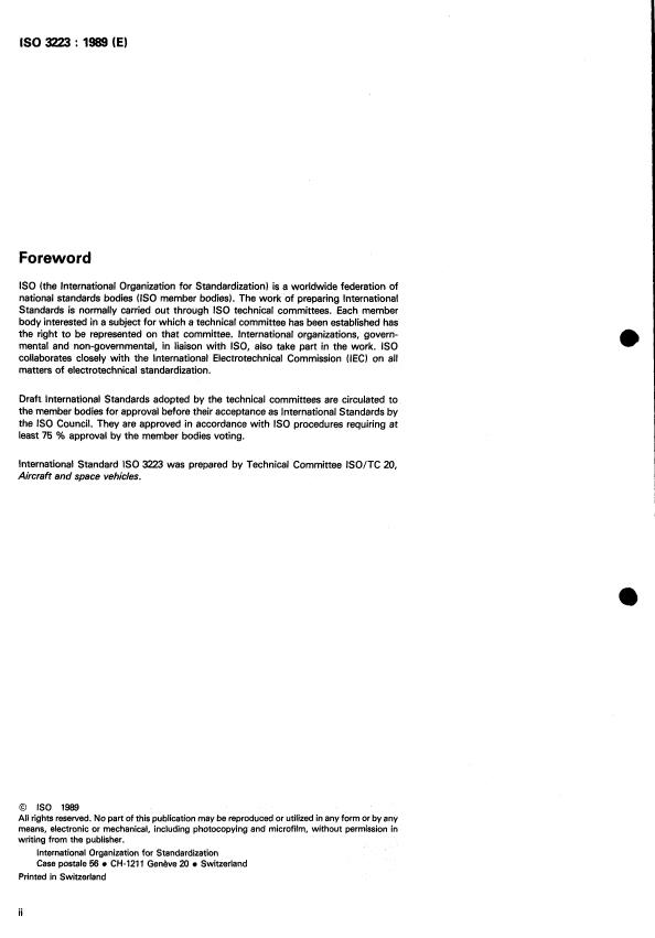 ISO 3223:1989 ISO 3223:1989 - Aerospace -- Nuts, anchor, self-locking, fixed, two-lug, with counterbore, with MJ threads, coated or uncoated, classification 1 100 MPa/ 235 degrees C, 1 100 MPa/315 degrees C or 1 100 MPa/425 degrees C -- Dimensions - Page 2 preview