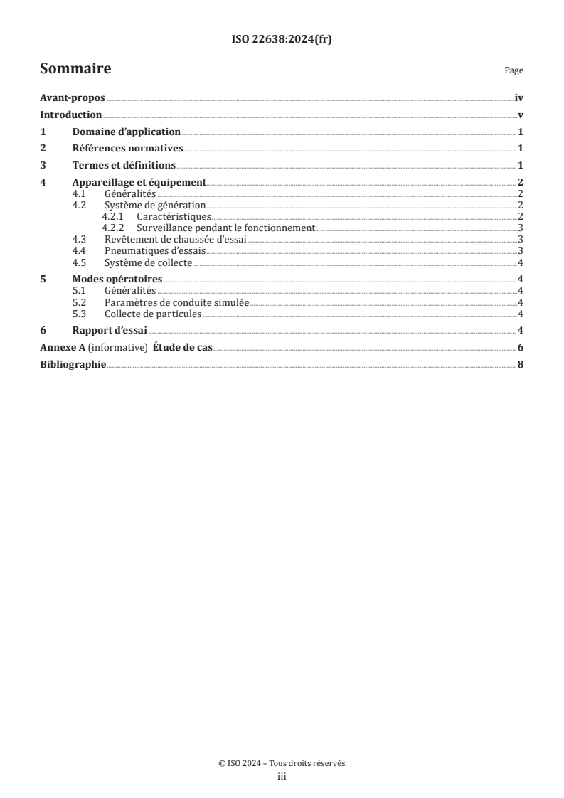 ISO 22638:2024 - Caoutchouc — Génération et collecte des particules émises par l'usure des pneumatiques et de la route (TRWP) — Méthode de simulation routière en laboratoire
Released:31. 07. 2024