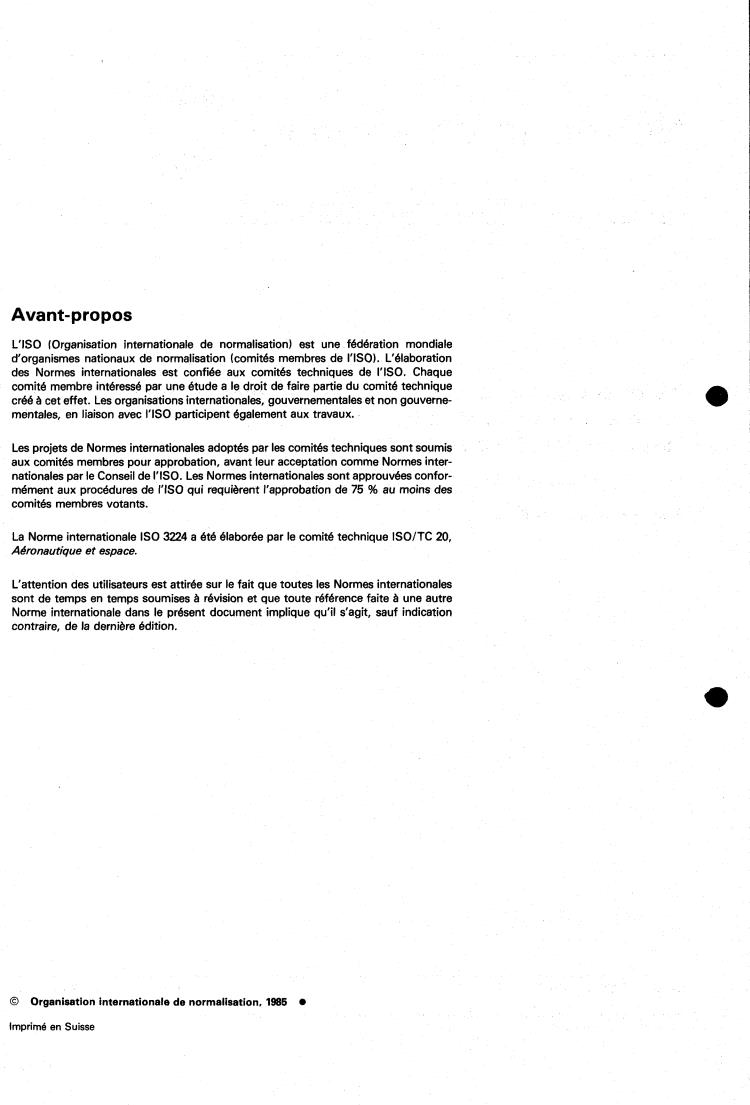 ISO 3224:1985 ISO 3224:1985 - Aerospace — Self-locking, floating, single-lug anchor nuts, with counterbore, classification 1 100 MPa/235 degrees C
Released:12/19/1985 - Page 2 preview